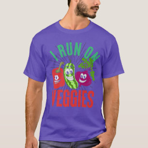 Camiseta Vegetais Engraçados Eu Corro Em Vegos Baseados Em 