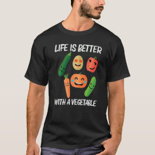 Camiseta Vegetais Para Mulheres Comidas Saudáveis