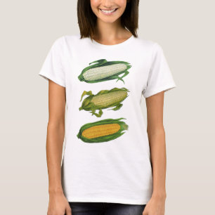 Camiseta Vegetais saudáveis de Comida de safra, milho fresc