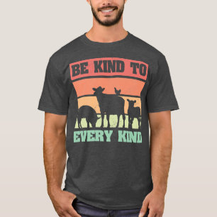 Camiseta Vegetal Dizendo Que Seja gentil Com Todos Os Tipos