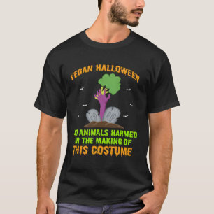 Camiseta Vegetal Vegetal do Vegan de Halloween