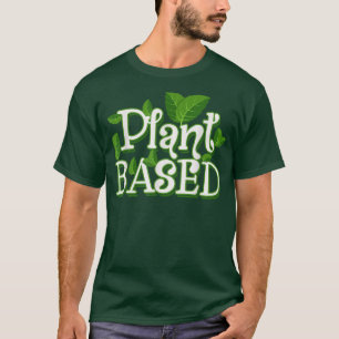 Camiseta Vegetal vegetariano e vegetariano com base em plan