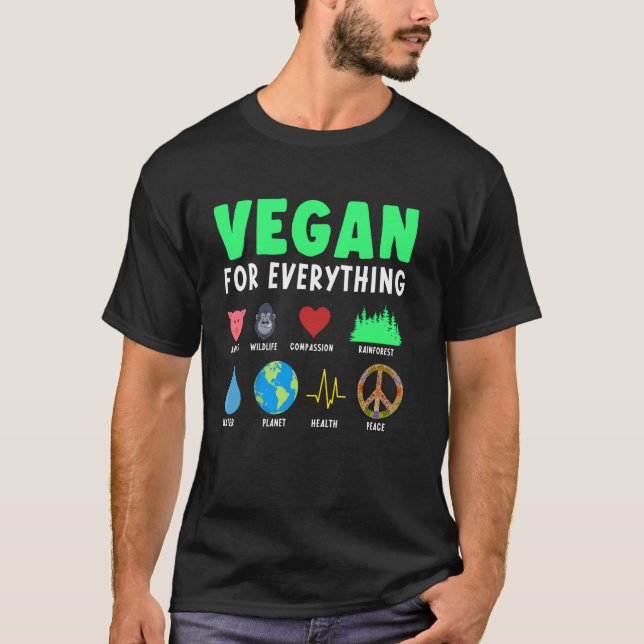 Camiseta Vegetarian Animal Organic Food Herbivore Vegan Foo (Frente)