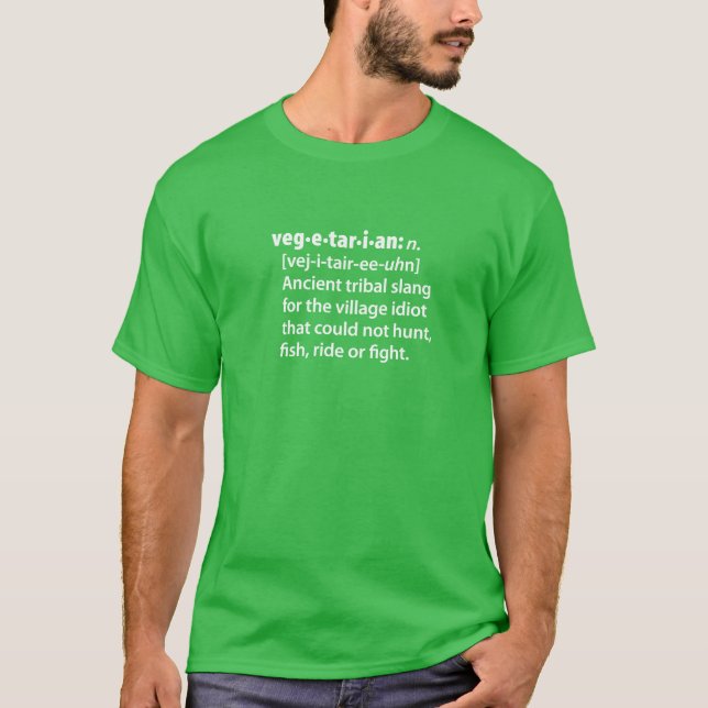 Camiseta Vegetarian definition dictionairy (Frente)