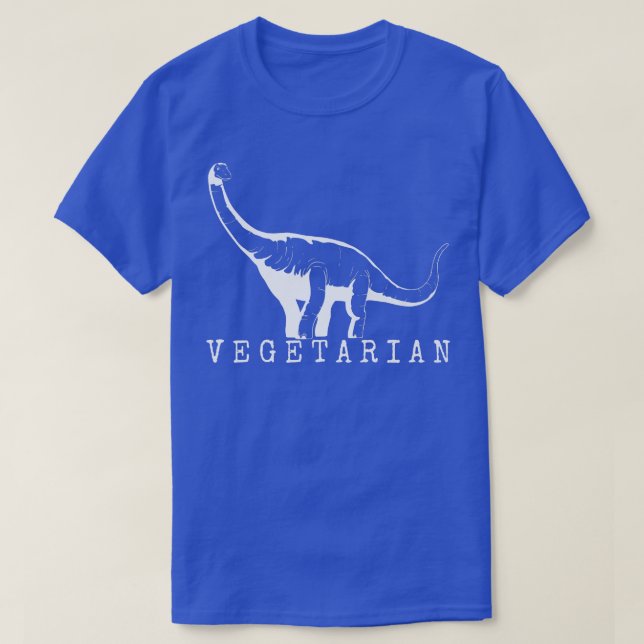Camiseta Vegetarian Plant Based Brachiosaurus Dinosaur Vega (Frente do Design)