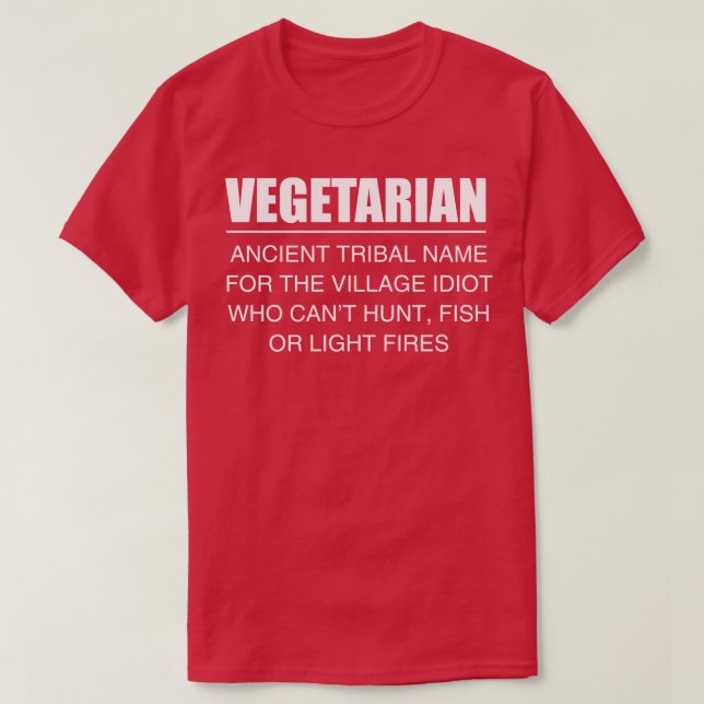 Camiseta Vegetariana (Frente do Design)
