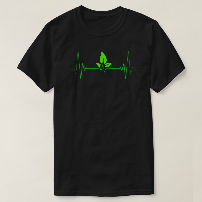 Camiseta Vegetariana à base de Comida com pulsação (Frente do Design)