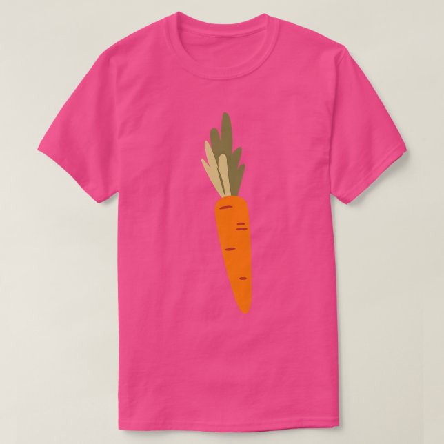 Camiseta Vegetariana de Cenoura Veggie (Frente do Design)