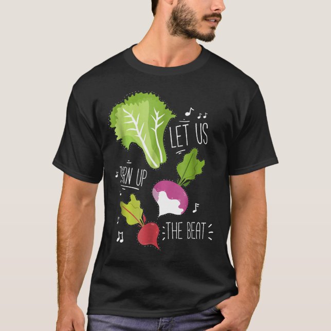 Camiseta Vegetariana Vamos Aumentar O Vegan Do Beat (Frente)