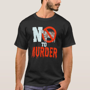 Camiseta Vegetariano Diga Não ao Assassinato Salve os Anima
