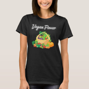 Camiseta Vegetariano - Energia do Vegan - Produtos Hortícol