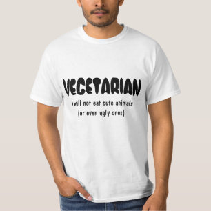 Camiseta VEGETARIANO eu não comerei animais bonitos…