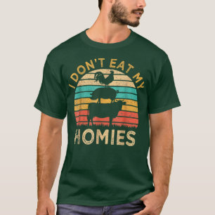 Camiseta Vegetariano Eu não como minhas casas Engraçado Veg