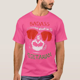 Camiseta Vegetariano malvado (gorila) legal e engraçado amo