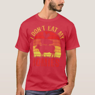 Camiseta Vegetariano Não Como Minhas Casas Engraçado Vegan