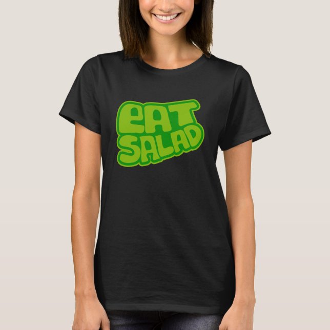 Camiseta Vegetarianos Comem Salada Nutrição Saudável Árvore (Frente)