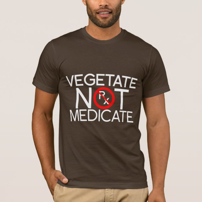Camiseta VEGETATE (homens) (Frente)
