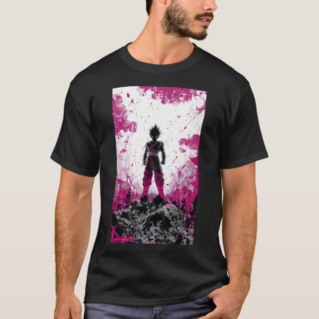Camiseta Vegeto Ultra Ego Epic Silhouette Graphic T-Shirt (Frente)
