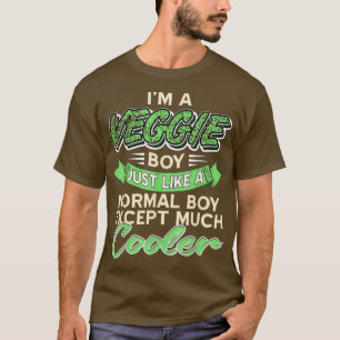 Camiseta Veggie Boy Vegan Vegetarian Saudável Presente