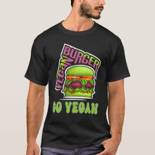 Camiseta Veggie Burger Go Vegan Vegetarian Vegetarian
