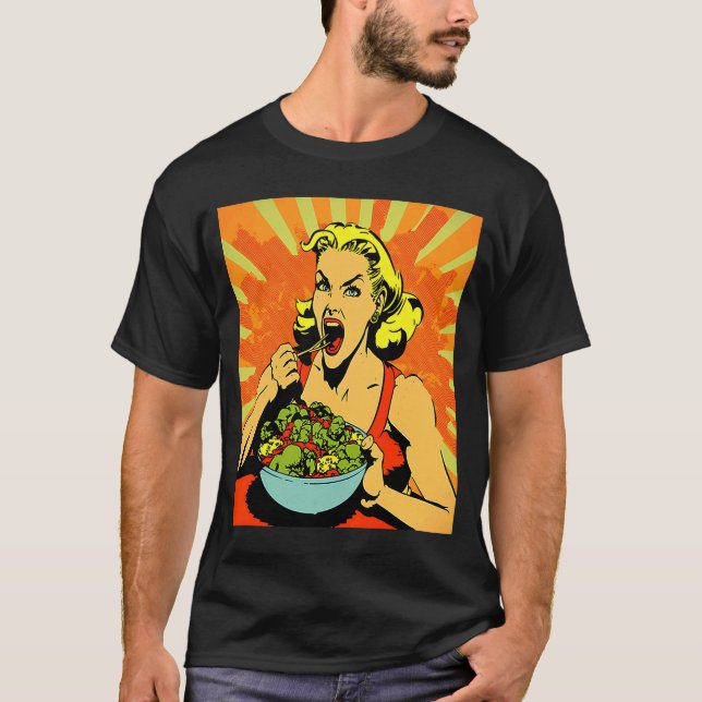 Camiseta Veggie Comida de Pop de  1 (Frente)
