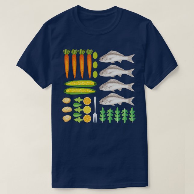Camiseta Veggie Flat Lay (Frente do Design)
