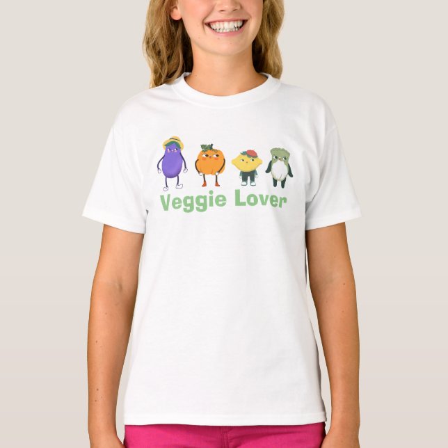 Camiseta Veggie Lover - Kids T-Shirt (Frente)