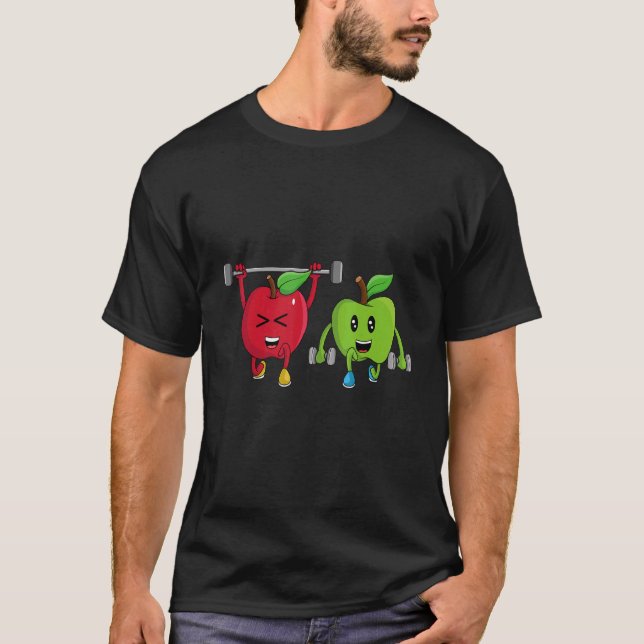 Camiseta Veggie Power Apple Força Proteína Vegan Veg (Frente)