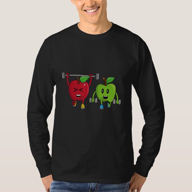 Camiseta Veggie Power Apples Strength Vegan Protein Vegan (Frente)