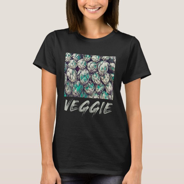 Camiseta Veggie Vintage - Presente Vegetariano (Frente)