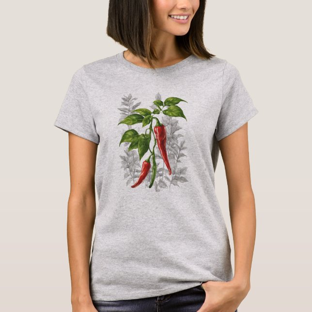 Camiseta Veggies 10 pimentos, pimentões, legumes, apimentad (Frente)