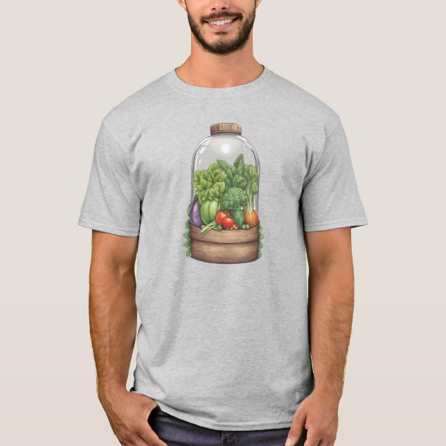 Camiseta Veggies 12 jardinagem, presente, legumes, jardinei (Frente)