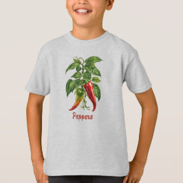 Camiseta Veggies 12 pimentos, comidas, legumes, vegan, agri