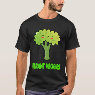 Camiseta Veggies Cute Engraçado Broccoli Designs Vegan