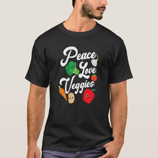 Camiseta Veggies de Paz e Amor (Frente)