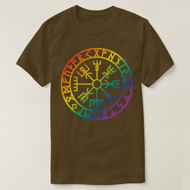 Camiseta Vegsivir O Compass De Viking (Frente do Design)