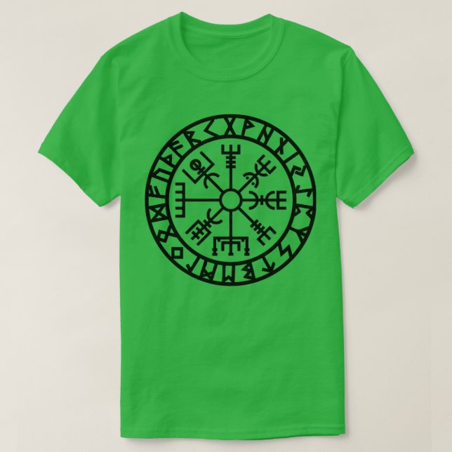 Camiseta Vegvisir Futhark Executa Vikings do Navegador Esse (Frente do Design)