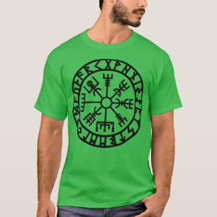 Camiseta Vegvisir Futhark Executa Vikings do Navegador Esse