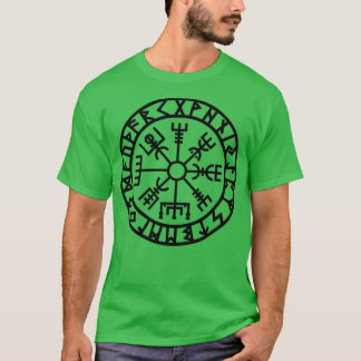Camiseta Vegvisir Futhark Executa Vikings do Navegador Esse