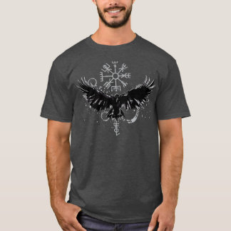 Camiseta Vegvisir Viking Compass Ravens Viking