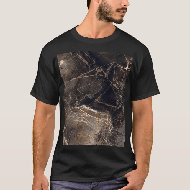 Camiseta Veias Douradas Marmoris Escuras (Frente)