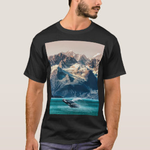 Camiseta Veiculação de baleias do Alaska: excursão de barco