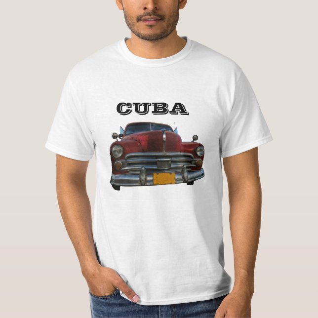 Camiseta Veículo americano clássico em Vinales, Cuba (Frente)