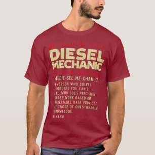 Camiseta Veículo Automóvel De Definição Mecânica Diesel