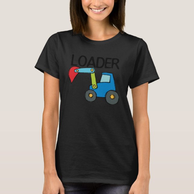 Camiseta Veículo de construção carregador (Frente)