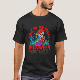 Camiseta Veículo de Construção Halloween meu primeiro Costu