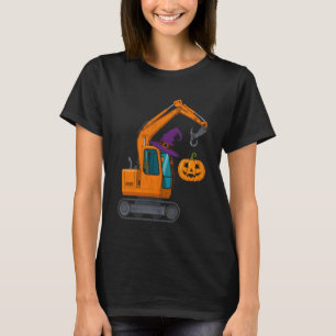 Camiseta Veículo de Construção Infantil Caminhão de Guindas