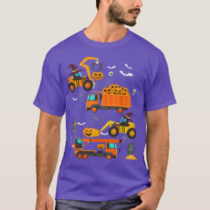 Camiseta Veículo de Construção - Pumpkin de Caminhão de Cra