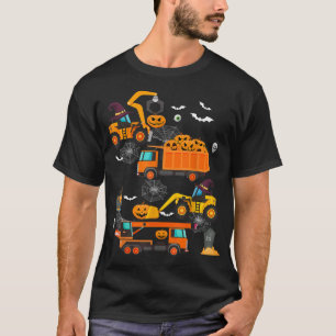 Camiseta Veículo de Construção - Pumpkin de Caminhão de Cra