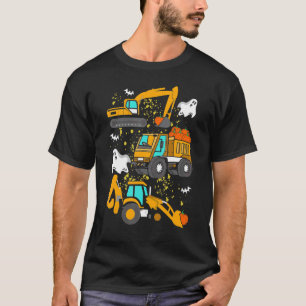 Camiseta Veículo de Construção - Pumpkin de Caminhão de Cra